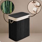 Massido, bambusowy kosz na pranie z pokrywą, 100l