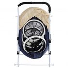 Mega Creative, metalowy wózek dla lalek głęboki, granatowy