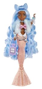 Mermaze Mermaidz, Syrenka Shellnelle, lalka modowa zmieniająca kolor, blue
