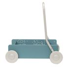 Micki, chodzik drewniany, niebieski