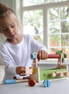 Micki, narzędzia drewniane w skrzynce, 25 elementów