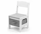Milly Mally, zestaw mebli, stolik i dwa krzesełka, Sven White