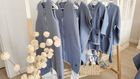 MimiNu, letni śpiworek z nogawkami, muślin, jeans, TOG 0.5-1.0, rozmiar S