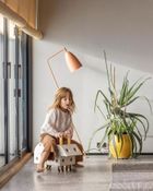 Modu, Explorer Set, kreatywne klocki rozwijające motorykę dużą, z funkcją jeździka, Sand Grey/Honey Yellow