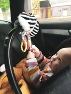 Mom's Care, spirala edukacyjna, grzechotka, kontrastowa zabawka zawieszka sensoryczna