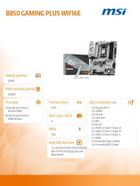 MSI, płyta główna, B850 GAMING PLUS WIFI6E