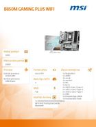 MSI, płyta główna, B850M GAMING PLUS WIFI