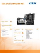 MSI, płyta główna, MAG B760 TOMAHAWK WIFI s1700 4DDR5 DP/HDMI ATX