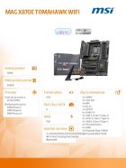 MSI, płyta główna, MAG X870E TOMAHAWK WIFI AM5 4DDR5 ATX