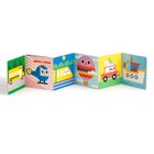 Mudpuppy, dwustronna kontrastowa książeczka harmonijka, pojazdy