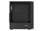 Natec, Fury Shobo SH4 RGB Midi Tower, obudowa komputerowa z oknem, czarna