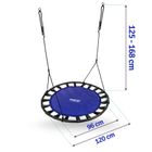 Neo-Sport, Swingo, huśtawka ogrodowa XXL, bocianie gniazdo, 120 cm, niebieska