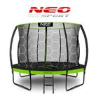 Neo-Sport, trampolina ogrodowa, profilowana, z siatką wewnętrzną, 12ft/374 cm