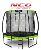 Neo-Sport, trampolina ogrodowa, profilowana, z siatką wewnętrzną, 8ft/252 cm