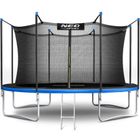 Neo-Sport, trampolina ogrodowa z siatką wewnętrzną i drabinką, 13ft/404 cm