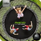 Neo-Sport, trampolina ogrodowa z siatką wewnętrzną i drabinką, 6ft/183 cm