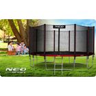 Neo-Sport, trampolina ogrodowa z siatką zewnętrzną i drabinką, 15ft/465 cm