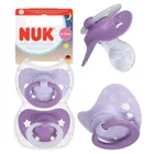 Nuk, First Choice, Night, smoczek uspokajający, fioletowy, 6-18m, 2 szt.