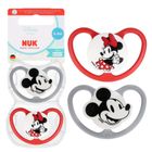 Nuk, Myszka Miki, Perfect Match Air, smoczek uspokajający, czerwony, 0-6m, 2 szt.