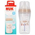 Nuk, Perfect Match, butelka z silikonowym smoczkiem, rozmiar M, małpka, 260 ml