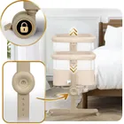 Nukido, NK-243, łóżeczko turystyczne składane, dostawka, beżowe