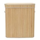 Nuxio, Arvi, bambusowy kosz na pranie, 2-komorowy, 100l