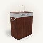 Nuxio, Svana, bambusowy kosz na pranie, 2-komorowy, 100l