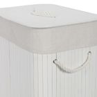 Nuxio, Zora, bambusowy kosz na pranie, 72l