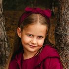 Opaska dziewczęca, bordowa, Eevi