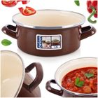 Orion, Brown, garnek emaliowany, 18,5 cm, 1,6l