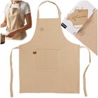 Orion, fartuch kuchenny, bawełniany, wiązany, beżowy