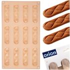 Orion, forma do ciastek i pralin, silikonowa, beżowa, 29,5-17-1,5 cm