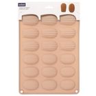 Orion, forma do ciastek i pralin, silikonowa, beżowa, 34-25-1 cm