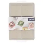 Orion, forma do kostek lodu z pokrywką, silikonowa, beżowa XXL, 18.5-12-5 cm