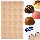Orion, forma do pralin i czekoladek silikonowa, beżowa, 30-17,5-1,5 cm