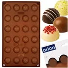 Orion, forma do pralin i czekoladek silikonowa, brązowa, 30-17,5-1,5 cm