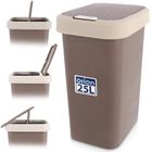 Orion, kosz na śmieci, plastikowy, brązowy, 25 l