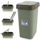Orion, kosz na śmieci, plastikowy, zielony, 25 l