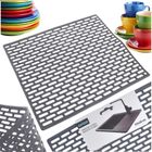 Orion, mata do zlewu, gumowa, szara, 33-28 cm