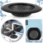 Orion, sitko do zlewu, stalowe, czarne, 11,5 cm