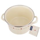 Orion, Tonca, garnek emaliowany, kremowy, 20 cm, 3 l