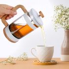 Orion, Whiteline, zaparzacz tłokowy do kawy i herbaty szklany, 650 ml