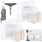 Orion, wieszak na mopa, miotłę i narzędzia samoprzylepny, biały, 2 szt.