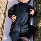 Pajac niemowlęcy, wełniany, granatowy, Eevi