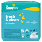Pampers, Fresh Clean, chusteczki nawilżane dla dzieci, 3-80 szt.