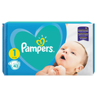 Pampers, New Baby, pieluchy jednorazowe, rozmiar 1, Newborn, 43 szt.