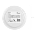 PartyDeco, talerzyki papierowe, jasny różowy, 18 cm, 6 szt.