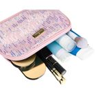 Peterson, kosmetyczka, 1-komorowa, cekinowa, różowa