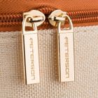 Peterson, kosmetyczka kuferek, beżowa-brązowa