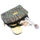 Peterson, kosmetyczka prostokątna, cekinowa, szara